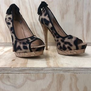 Marco Santi Animal Print Platform Pump Size 8M